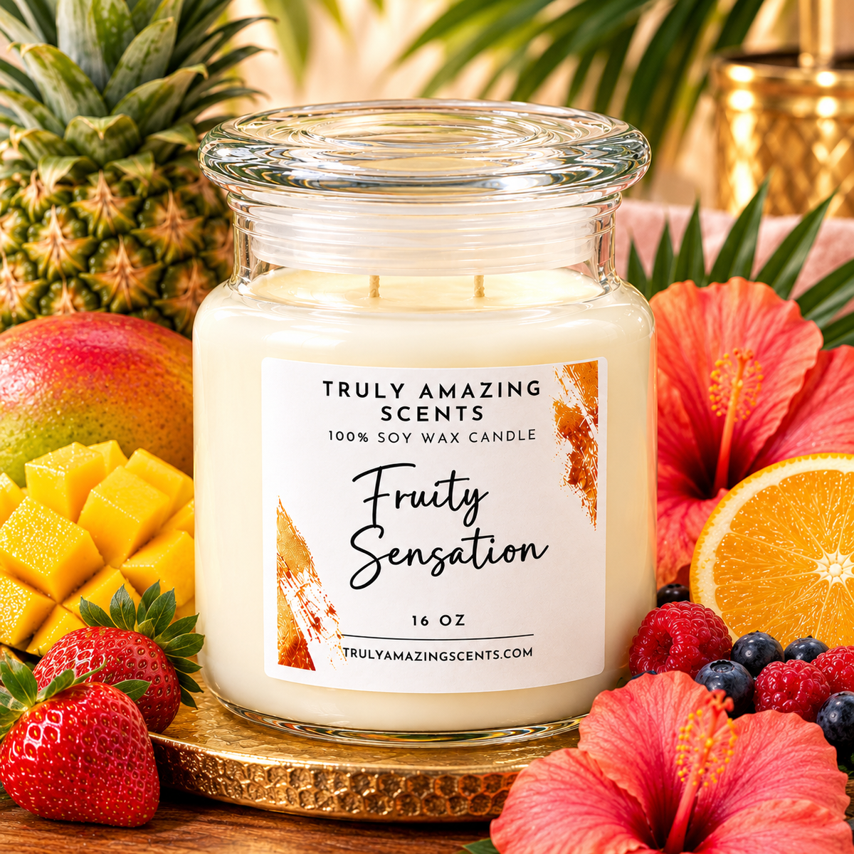 Fruity Sensation 16 oz. Soy Candle