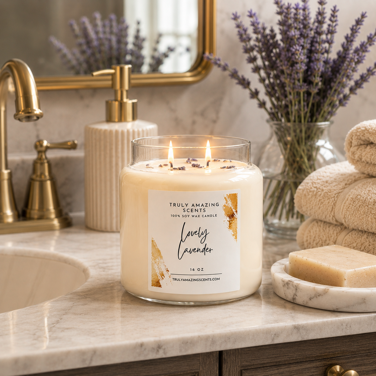 Lovely Lavender 16 oz. Soy Candle